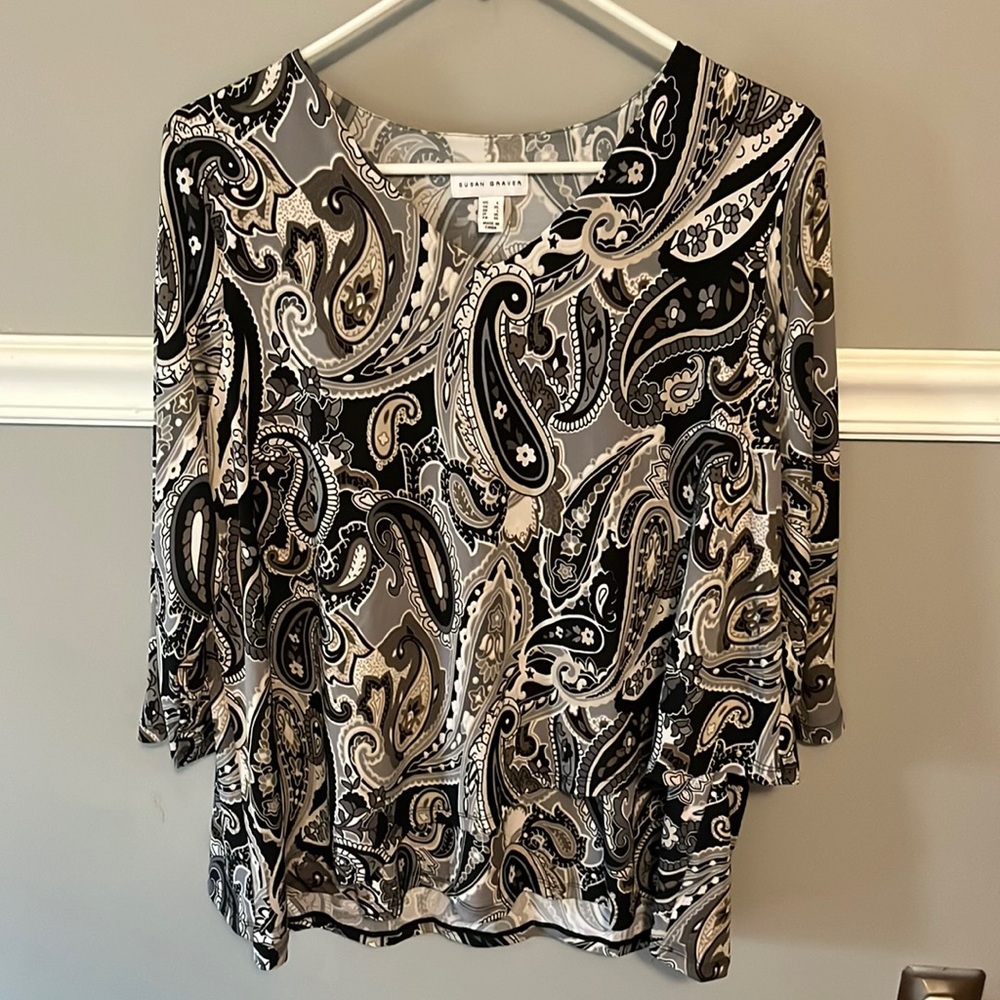 Susan Graver liquid knit top